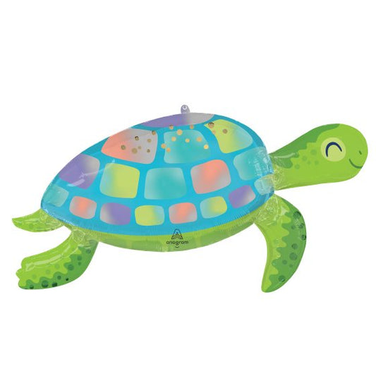 Under the Sea Turtle Supershape Foil Balloon 96cm