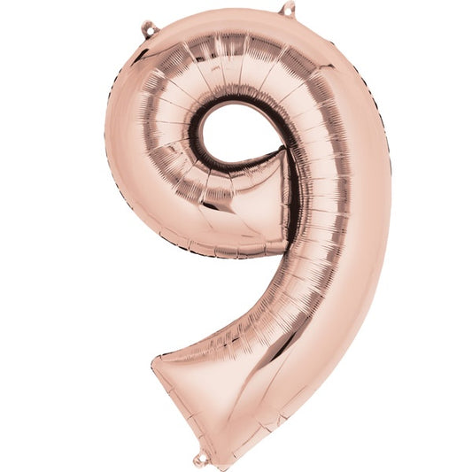 Foil Balloon Medium Size Rose Gold #9