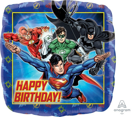 Foil Balloon 18"(45cm) Justice League Happy Birthday