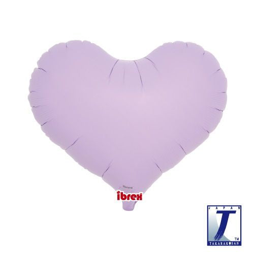Pastel Lavender Foil Heart Balloon 14"(35cm) (unpackaged)