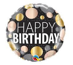 Foil Balloon 18"(45cm) Birthday Big Metallic Dots