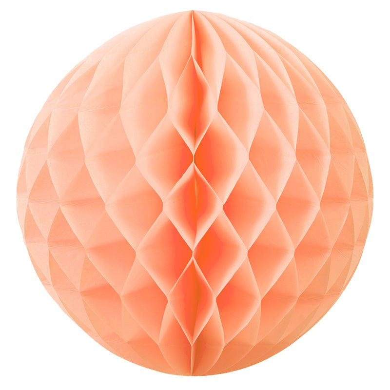 Honeycomb Ball 35cm Peach Pack Of 1