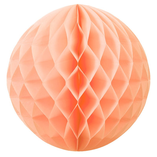 Honeycomb Ball 35cm Peach Pack Of 1