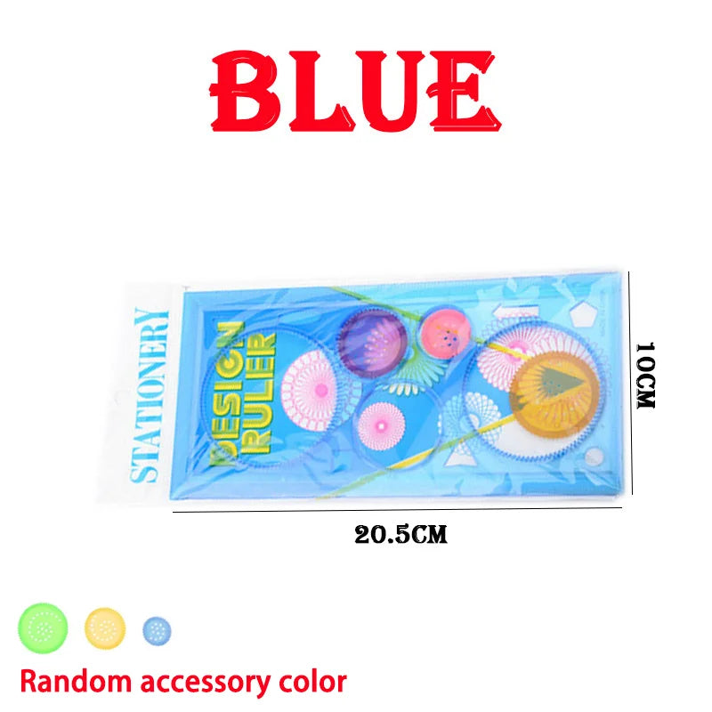 Creative Geometry Spirograph Drawing Stencils Set Painting Template Art Crafts Kids Educational Toy Variety of Flowers Ruler
