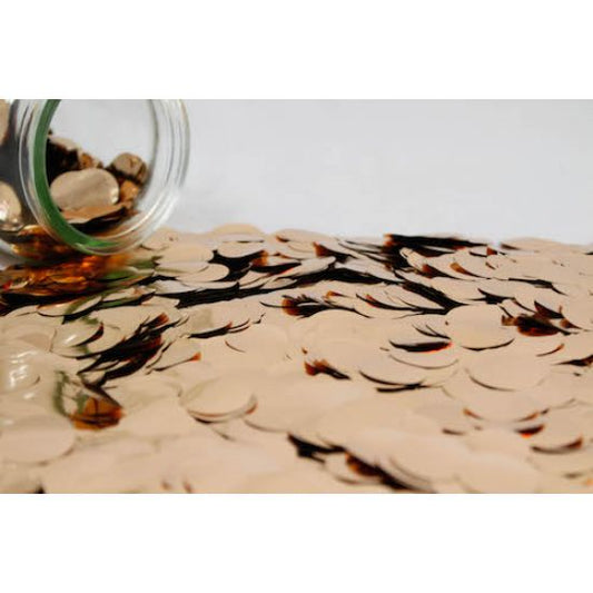 Metallic Confetti 2cm True Rose Gold 250g
