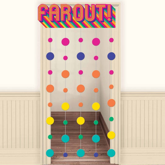 GOOD VIBES 70'S DOOR CURTAIN