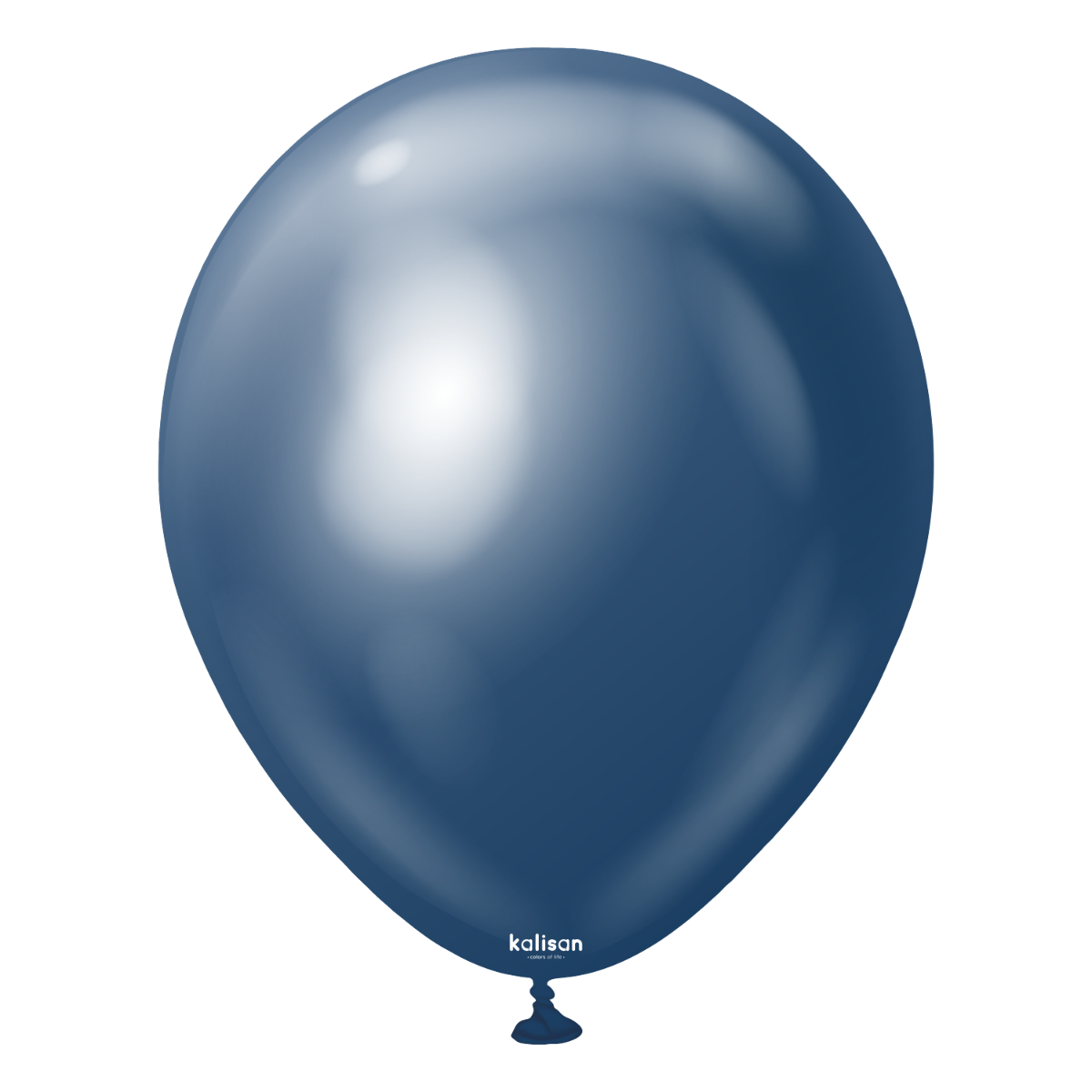 Kalisan Latex Balloons – Mirror Navy 46cm (18") | Pack of 25