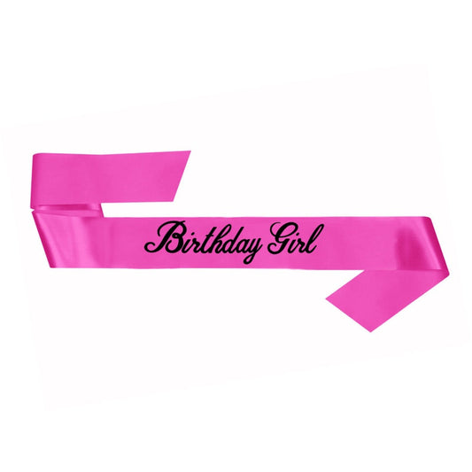 Birthday Girl Sash Pink