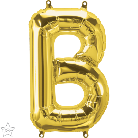 FOIL BALLOON 16" LETTER GOLD #B