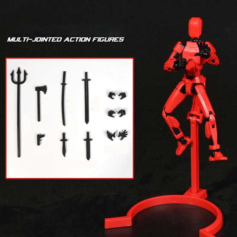 Multi-Jointed Movable Shapeshift Robot 3D Printed Mannequin Dummy 13 Action Figure Full Body Movable Robot Parent-Children Games