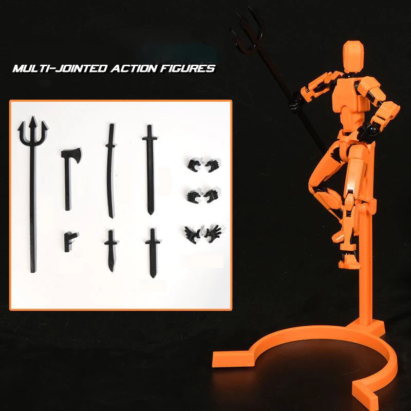 Multi-Jointed Movable Shapeshift Robot 3D Printed Mannequin Dummy 13 Action Figure Full Body Movable Robot Parent-Children Games