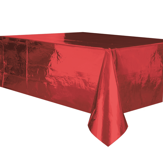 Red Foil Tablecover Rectangle