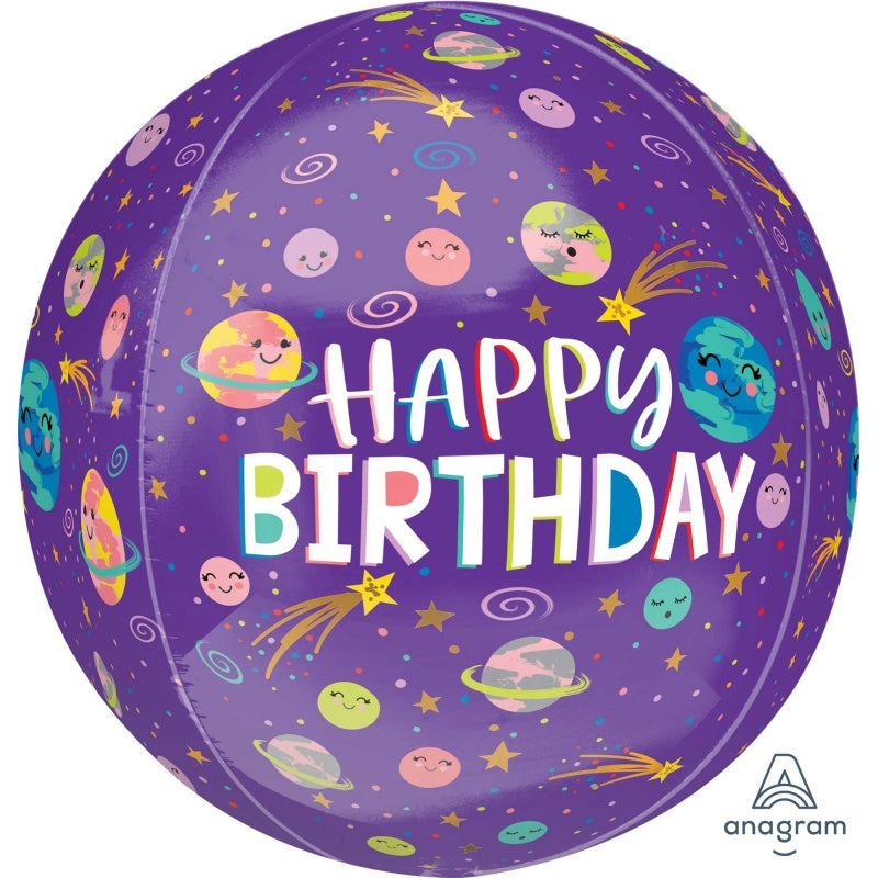 Orbz Smiling Galaxy Happy Birthday