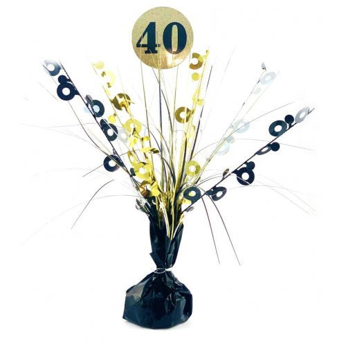 #40 Black & Gold Centrepiece Weight 165GM