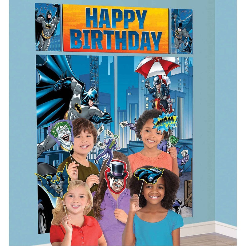 Batman Wall Scene Setter With Photo Props