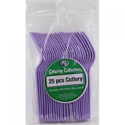 Plastic Forks Lavender Pack of 20