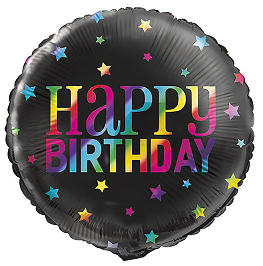 Rainbow Happy Birthday 45cm (18") Foil Balloon