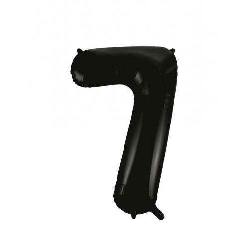 LARGE FOIL NUMBER BALLOON 34"(84CM) BLACK 7