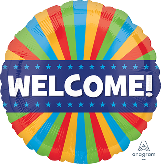 Foil Balloon 45cm Standard Welcome Blitz