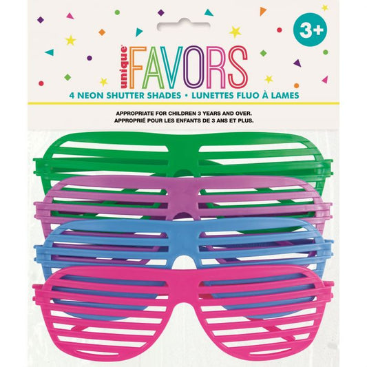 Party Favors Neon Shutter Shades
