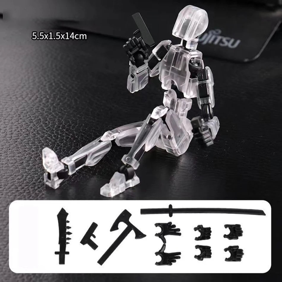 Multi-Jointed Movable Shapeshift Robot 3D Printed Mannequin Dummy 13 Action Figure Full Body Movable Robot Parent-Children Games