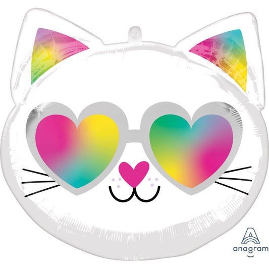 Anagram Cool Kitty Foil Supershape Balloon 43cm