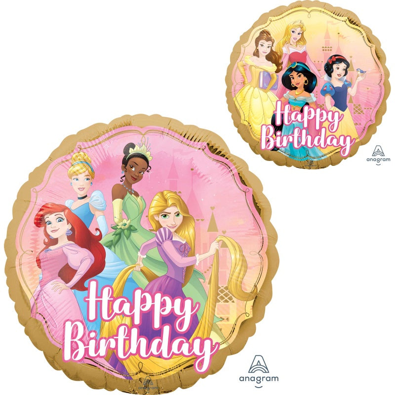 Disney “Once Upon A Time Happy Birthday” Foil Balloon – 45cm (18") Standard Round (S60) – Pack of 1