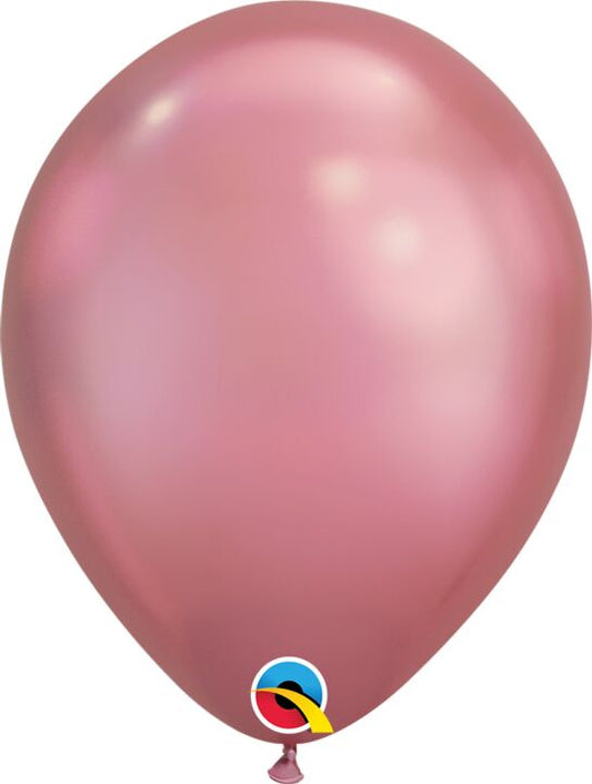 11"(28cm) Chrome Mauve Latex Balloons Pack of 100