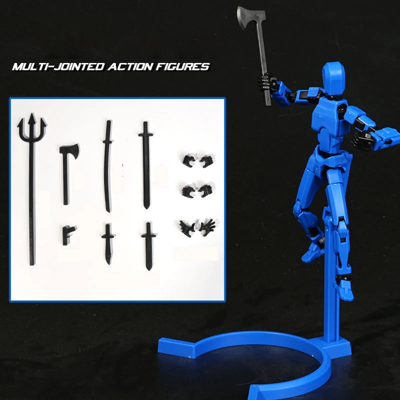 Multi-Jointed Movable Shapeshift Robot 3D Printed Mannequin Dummy 13 Action Figure Full Body Movable Robot Parent-Children Games
