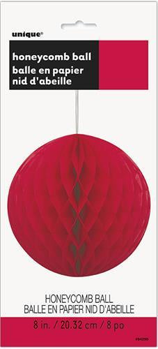 Honeycomb Ball Red 20cm (8")