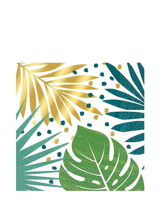 PALM TREE LUNCH NAPKINS PK16