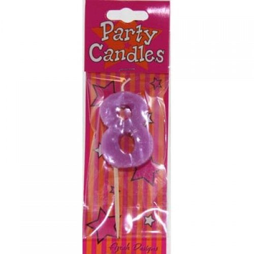 CANDLE LARGE NUMBER REFILL- 8