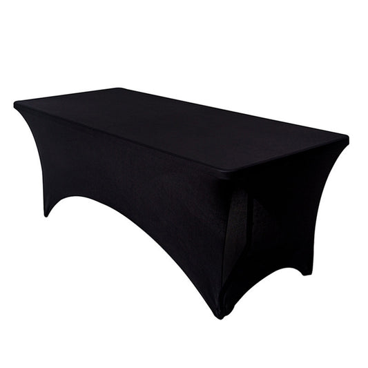 Black Rectangular Elastic Table Cover 183cm x 76cm