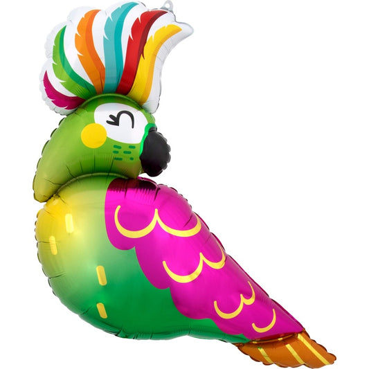 SuperShape Tropical Parrot 78cm x 71cm Self Sealing Foil Balloon