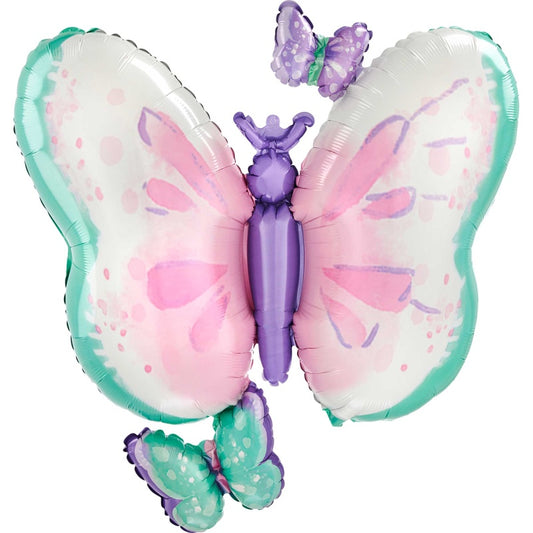 Flutters Butterfly Foil Balloon – 73cm x 71cm Self-Sealing (SS) – Pack of 1