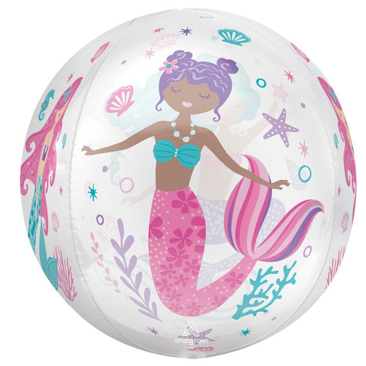 Orbz Shimmering Mermaid Foil Balloon – 40cm (16") Self-Sealing G20