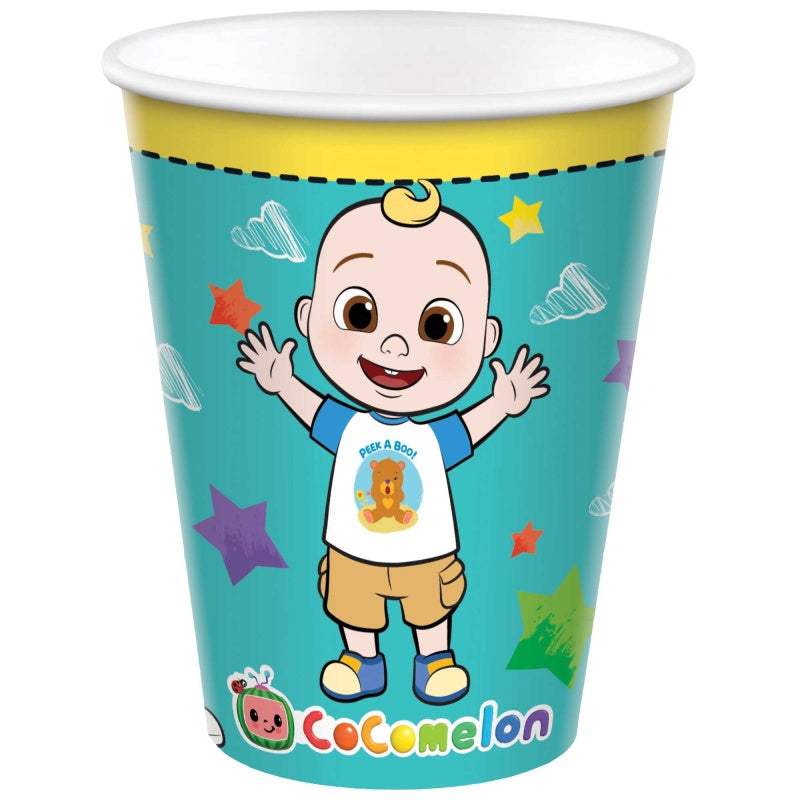 Cocomelon 9oz/266ml Paper Cup Pack of 8