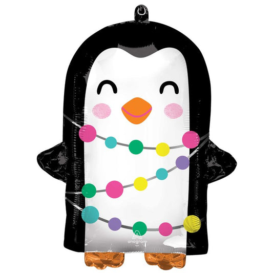 Anagram Foil Supershape Bright Holiday Penguin (38cm x 45cm)