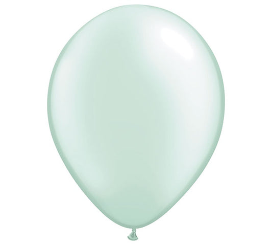 Latex 16"(40cm) Helium Quality Metallic Latex Balloons Mint Green Pack Of 50