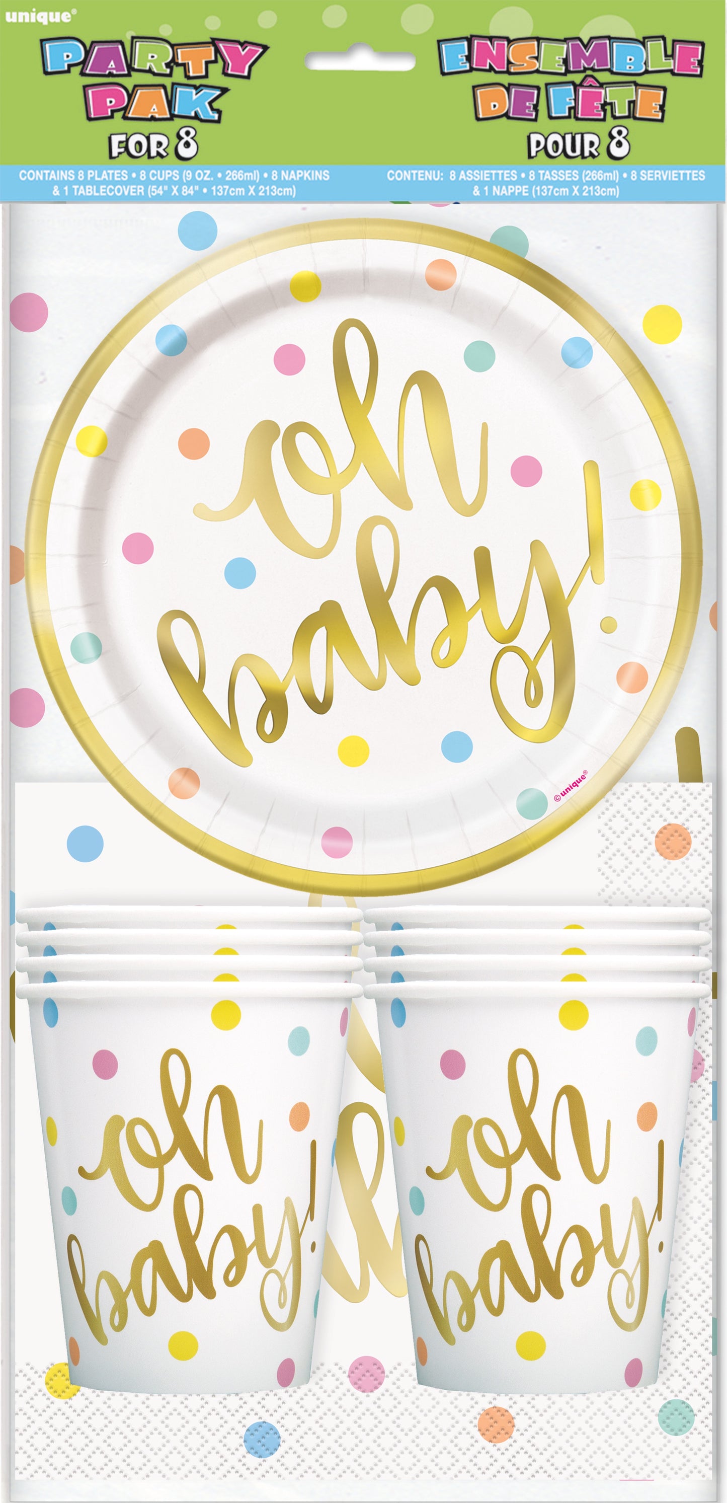 Oh Baby Party Pack For 8