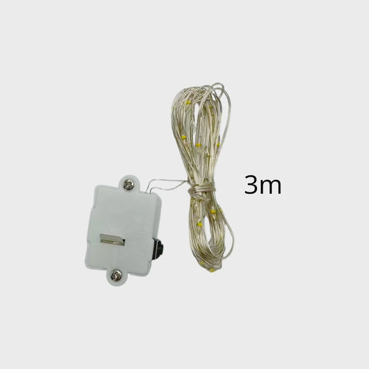 LED String Lights – 3m (Battery Operated Fairy Lights)