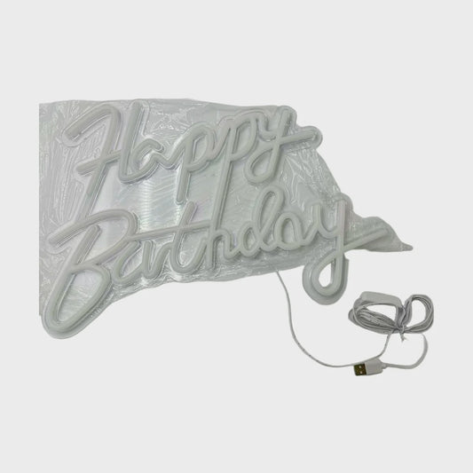 Happy Birthday LED Light Sign – USB Powered (41.5 × 27cm)