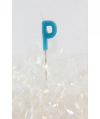 ALPHABET CANDLE #P ASSORTED COLOURS