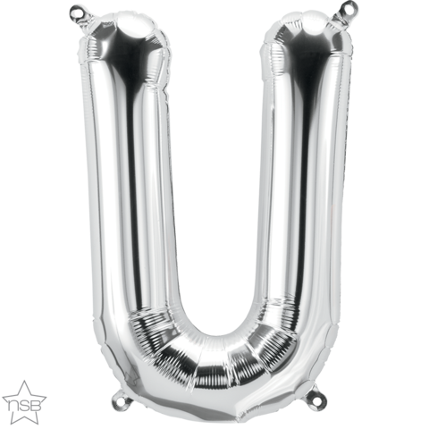 Foil Balloon 16" Letter Silver #u