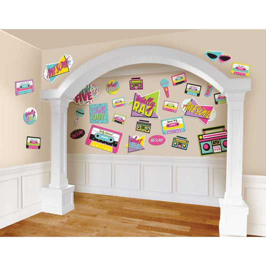 Awesome Party 80's Cutouts Mega Value Pack Of 30