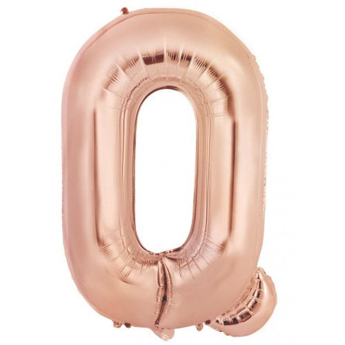 34"(86CM) Decrotex Foil Balloon Alphabet Rose Gold #Q