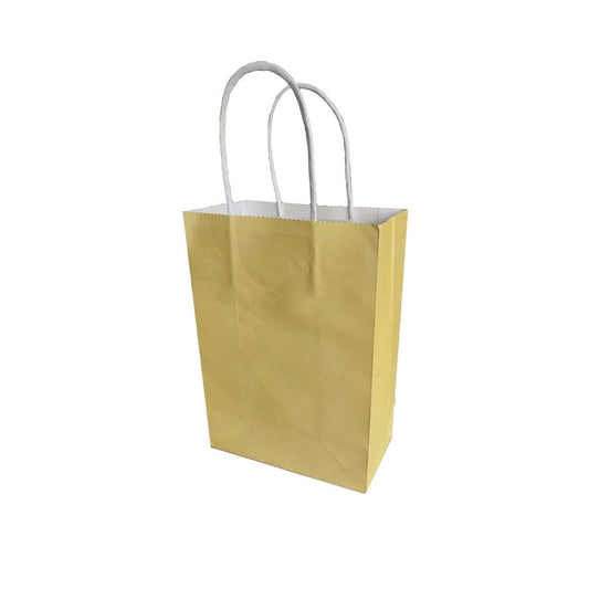 Yellow Paper Gift Bags 21x15x8cm – 4 Pack