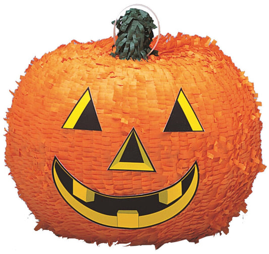 Pumpkin Piñata - 12 Inch Halloween Party Decor with Fillable Candy Holder for Kids & Adults
