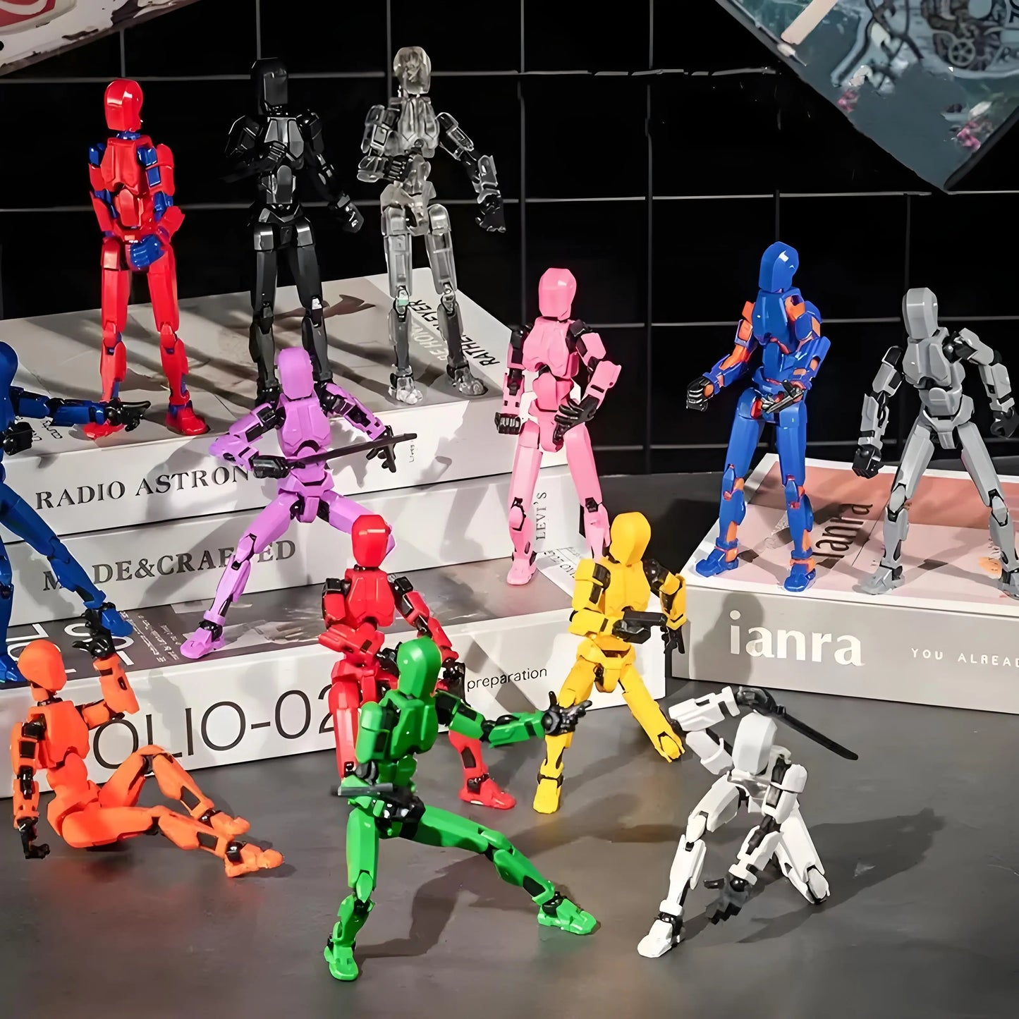 Multi-Jointed Movable Shapeshift Robot 3D Printed Mannequin Dummy 13 Action Figure Full Body Movable Robot Parent-Children Games