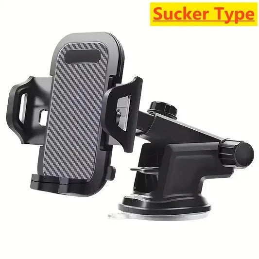 2025 NEW Universal Sucker Car Phone Holder 360° Windshield Car Dashboard Mobile Cell Support Bracket for Smartphones
